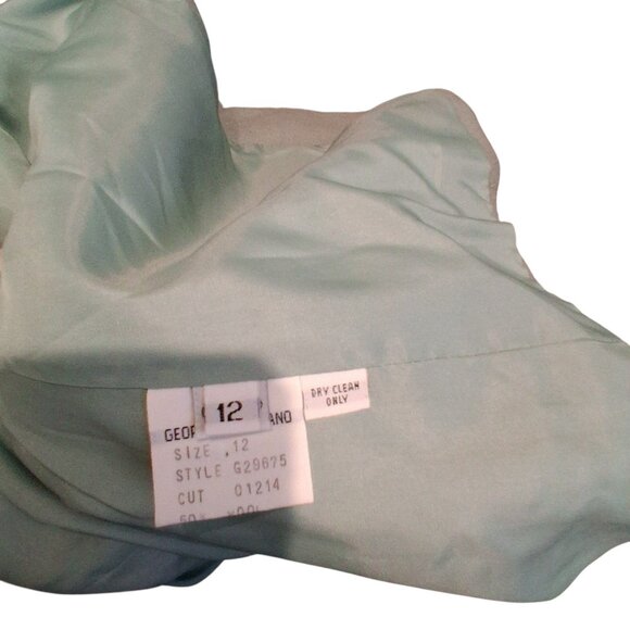 Georges Marciano Blazer womens 12 vintage wool cashmere angora blend aqua - Picture 3 of 6